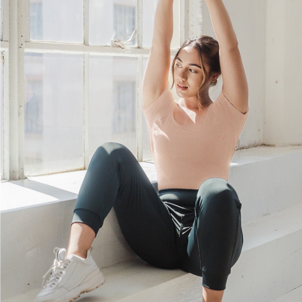 Thompson Tee Beige Sweat Proof Undershirt - Scoop Neck